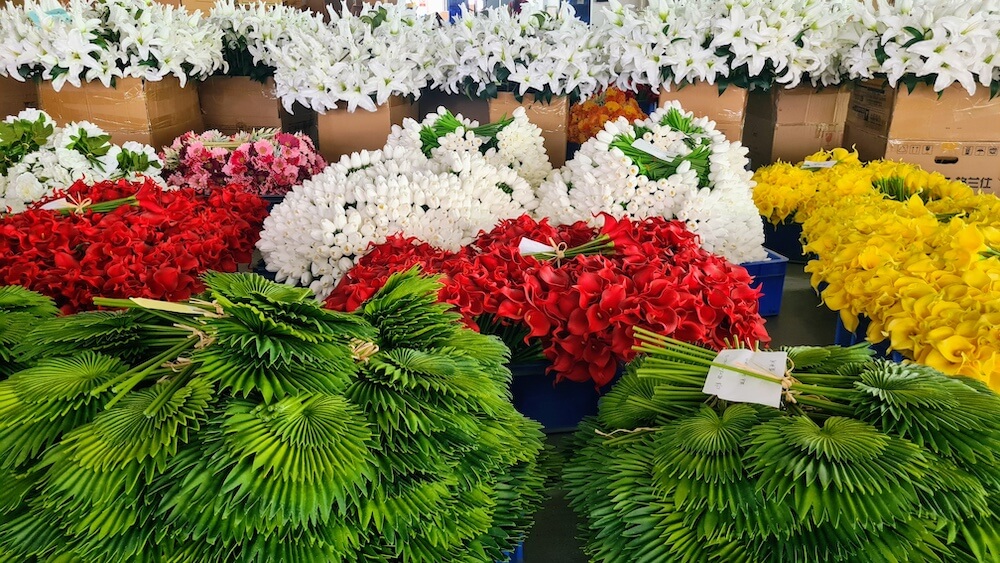 Artificial flower, plant and tree factory in China